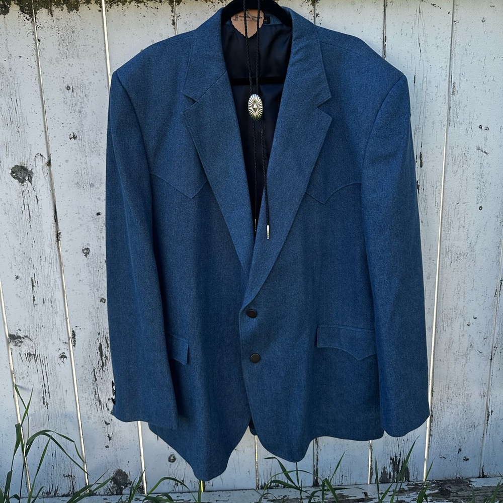 Vintage Circle S denim suit jacket